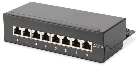 Патч-панель DIGITUS Desktop, 8 портов, 6 STP в сборе (DN-91608SD)