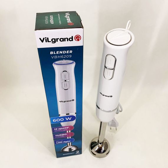 Портативний блендер для смузі ViLgrand VBH6209 600 Вт, Кухонний електричний подрібнювач-блендер MY-46 | Зображення 6