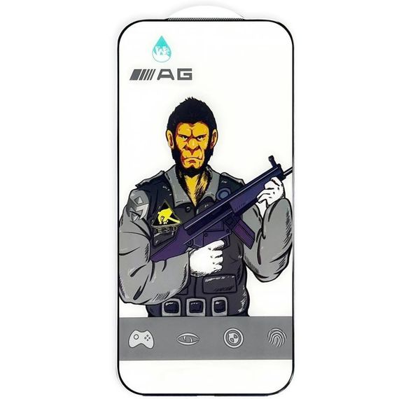 Защитное стекло 5D Anti-static Matte (тех.пак) для Apple iPhone 17 Pro (6.3") Черный