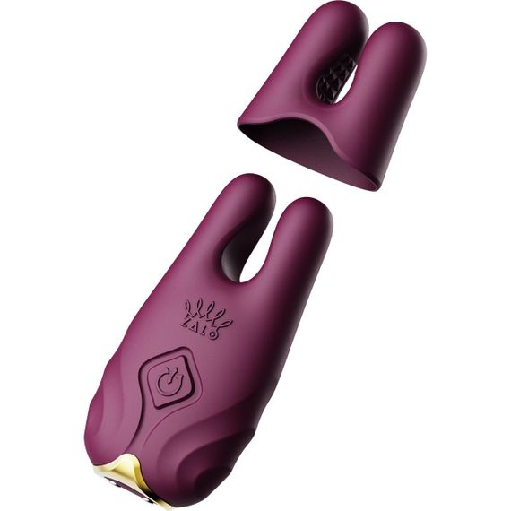 Смарт-вібратор для грудей Zalo - Nave Velvet Purple, пульт ДК, робота через додаток Sex Aura | Зображення 3