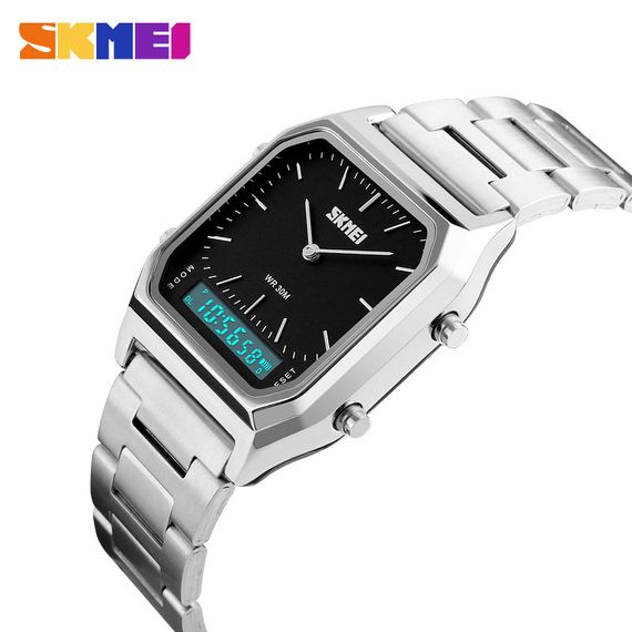 Годинник S2kmei 1220SIBK Silver-Black | Зображення 2