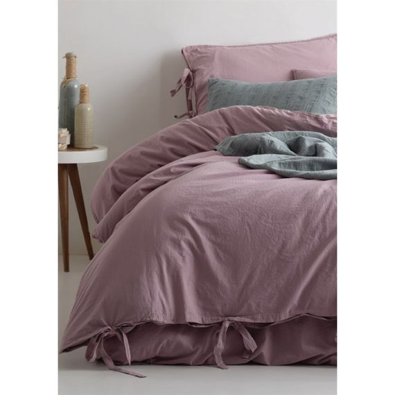 Постільна білизна Limasso Octopus Ranforse 200 х 220 см Natural Violet