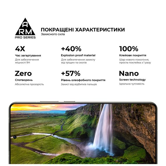 Скло захисне Armorstandart Pro OPPO A5 Pro 4G / A5 Pro 5G Black (ARM85390) | Зображення 4