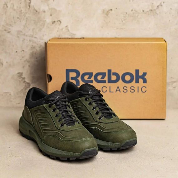 Чоловічі демісезонні кросівки Reebok хакі | Зображення 5
