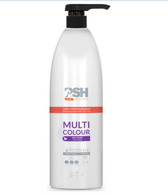 Шампунь PSH Pro Multi Colour усиливающий цвет шерсти собак и кошек, устраняющий желтые пятна, концентрат 1:2