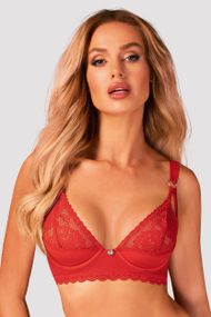 Бюстгальтер Obsessive Belovya Червоний XS/S