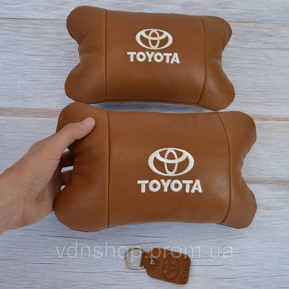 Подушки на кресло в авто Toyota, Подарок автолюбителю, Оригинальный подарок автомобилисту NQ-82 | Зображення 7