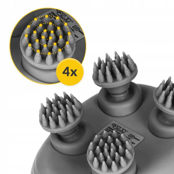 Електричний масажер для голови 4FIZJO Smart Head Massager 4FJ0619 White (P-5907739319500) | Зображення 1