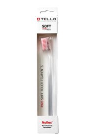 Зубна щітка Tello 4920 Soft White, d 0.12mm, пудровий