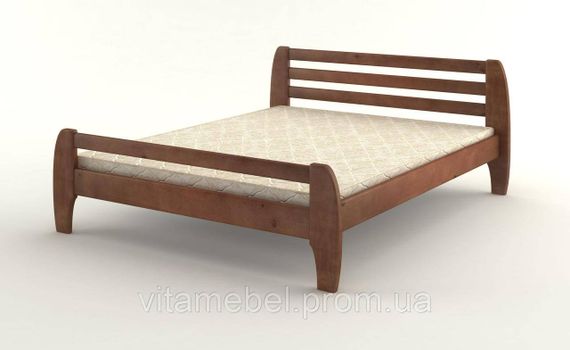 Двоспальне ліжко Mebigrand Мілан Горіх темний 160х200 см (DMBG-1891)