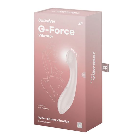 Вібратор для точки G Satisfyer G-Force Beige, 10 режимів + 5 рівнів інтенсивності | Зображення 5