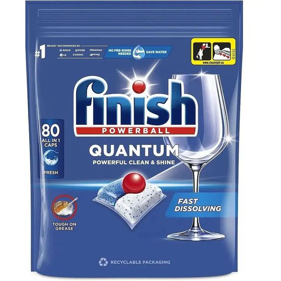 Капсули для посудомийних машин Finish Quantum All in 1 (80 шт)