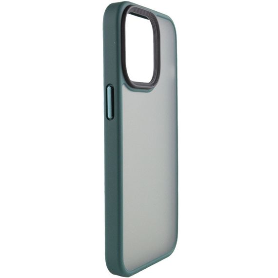 TPU+PC чохол Metal Buttons для Apple iPhone 14 Pro (6.1") Зелений | Зображення 1