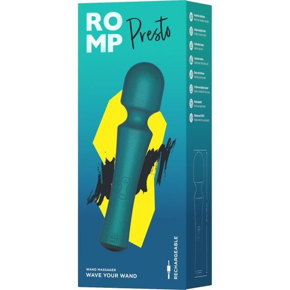 Масажер-мікрофон універсальний ROMP Presto у металевому корпусі, зелений sexstyle | Зображення 7