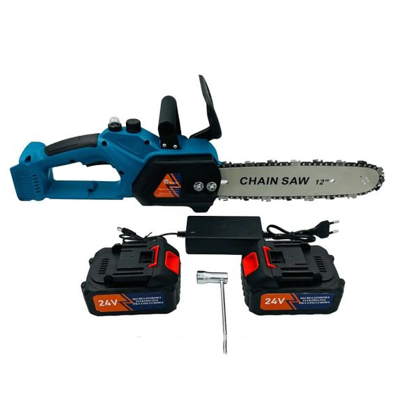 Мини-пила с перезаряжаемой батареей DOMOTEC Chain Saw 12" (30см), FV-523 Аккамуляторная пила | Зображення 9
