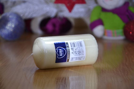 Свічка парафінова циліндрична Bispol AURA Candles Молоча (sw60/120-011) | Зображення 8