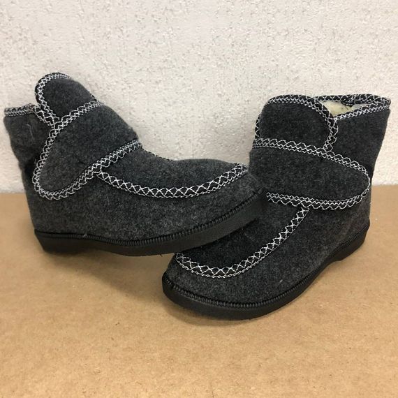 Черевики жіночі хутряні утеплені із застібкою 38 розмір. UF-708 Сірий колір | Зображення 9