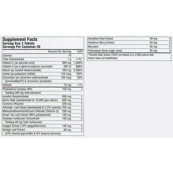 Комплекс для профилактики давления и кровообращения Source Naturals Policosonol Cholesterol Complex 60 Tabs | Зображення 1