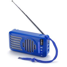 Колонка портативная с солнечной батареей Bluetooth T&G TG368 blue синяя