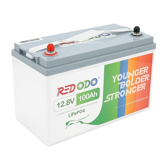 Аккумуляторная батарея LiFePO4 Redo 12V 100A h Self-heating, 1280W h, BMS 100A