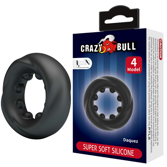 Эрекционное кольцо Crazy Bull №4 - DAQUEZ super soft silicone, BI-210354 sexstyle