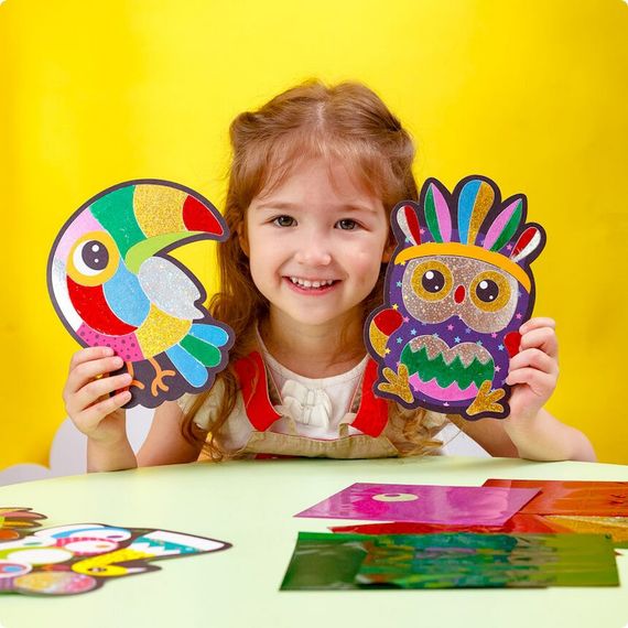 Набор для творчества "Foil craft Birds" VT4433-12, 18 листов фольги | Зображення 2