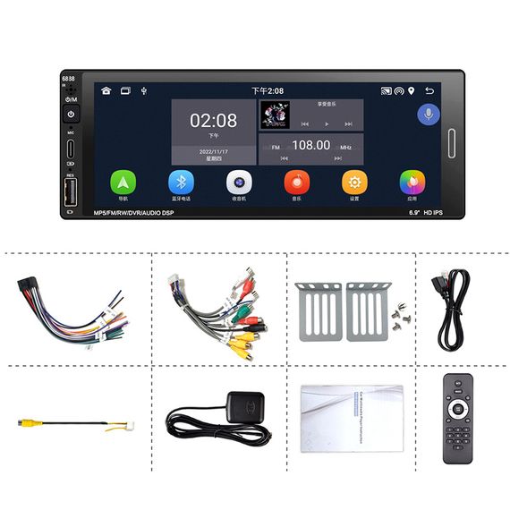 Автомагнітола XPRO CTC-1081N Android 13.0 з сенсорним екраном 10.1, 4+64GB, WI-FI, GPS (44164-CTC-1081N_3326) | Зображення 6