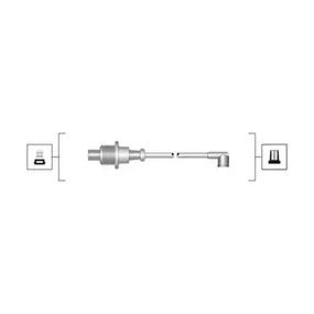 Комплект дротів запалювання FIAT DUCATO, PEUGEOT BOXER, MAGNETIMARELLI (941319170063)