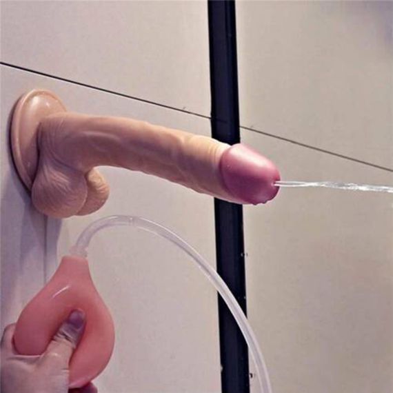 Реалистичный вибрирующий фаллоимитатор Real Orgasm с имитацией семяизвержения (21*3.5 см, USB) | Зображення 8
