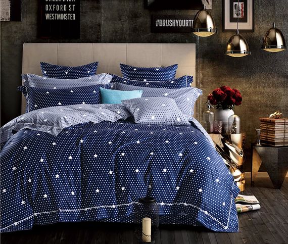 Постільна білизна з сатина Love You VIP Люкс для ліжка розміром 160x200 см.