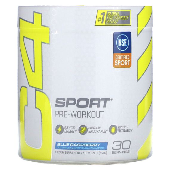Предтренировочный комплекс Cellucor C4 Sport NEW Pre-Workout, 213 g (Blue Raspberry)