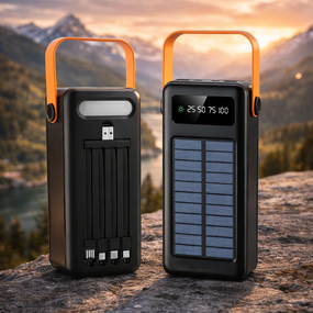 Зовнішній акумулятор / Повербанк YM-636CX 60000mAh / Power Bank SOLAR 4хUSB