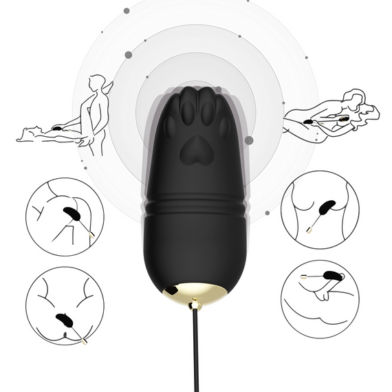 Віброяйце з дистанційним керуванням Boys of Toys - Kitty Black, BS5200001 Sex Aura | Зображення 5