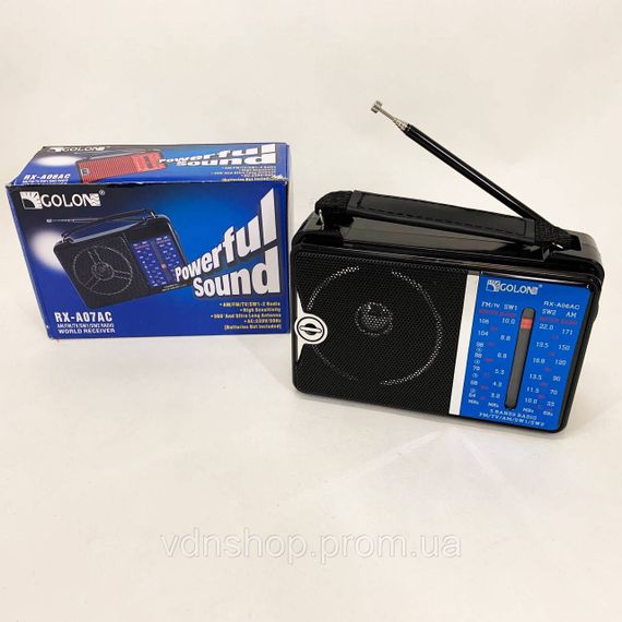 Аналоговый радиоприемник с хорошим звуком GOLON, Радиоприемник от 220 ретро AM FM YM-37 | Зображення 5