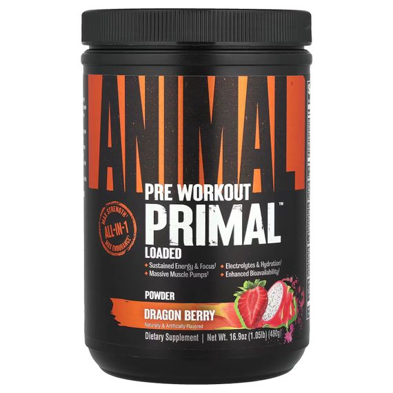 Предтренировочный комплекс Universal Nutrition Animal Primal Pre-Workout 480 г Dragon Berry