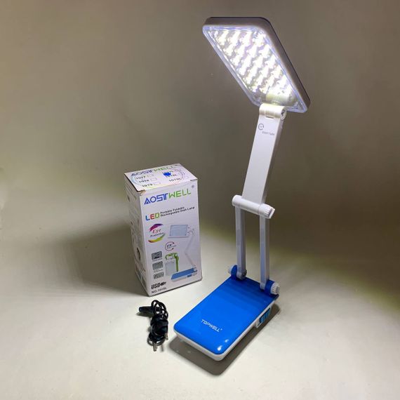 Настільна лампа Topwell 1019 Синя акумуляторна світлодіодна регуляція рівня нахилу. Колір: синій KX-99 | Зображення 1