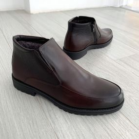 Коричневі черевики шкіряні 41 43 45 розмір.