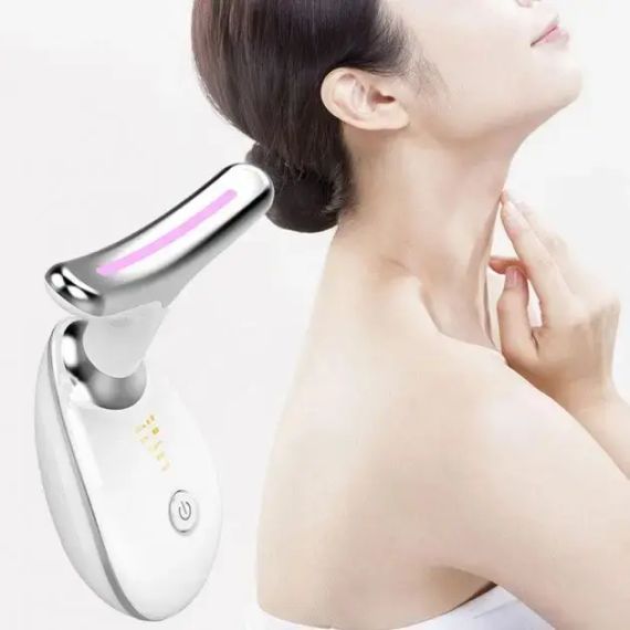 Микротоковый массажер ES-1081 для лифтинга шеи и лица с интенсивным импульсным светом 5-в-1 | Зображення 2
