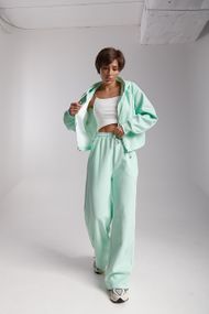 Вільний спортивний костюм з капюшоном - м'ятний цвет, S (є розміри)