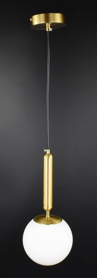 Люстра підвісна на 1 лампочку 27051 Латунь 40-100х15х15 см. | Зображення 9