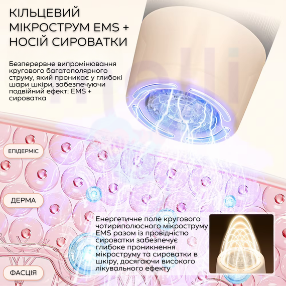 Бездротовий Автономний Дермапен Hydra Pen Електричний Мезороллер з Подачою Сироватки та Функцією EMS Для Обличчя і Тіла H5 | Зображення 3