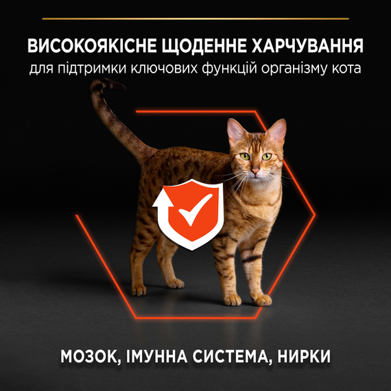 Сухий корм Purina PRO PLAN Adult 1+ Vital Functions для дорослих котів, лосось 0.4кг | Зображення 3