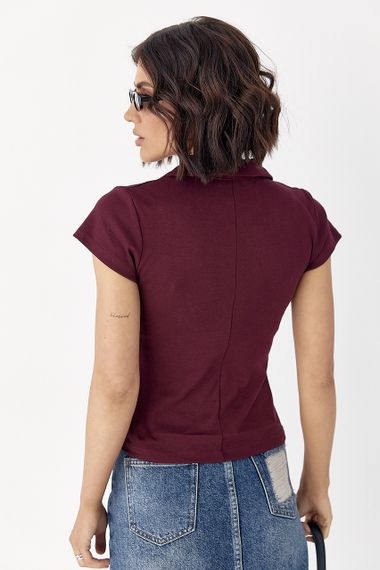 Жіноче поло Crep - бордо цвет, S (є розміри) | Зображення 1