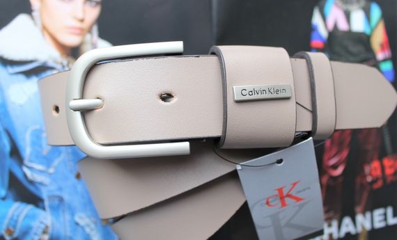 Женский ремень Calvin Klein бежевый | Зображення 3
