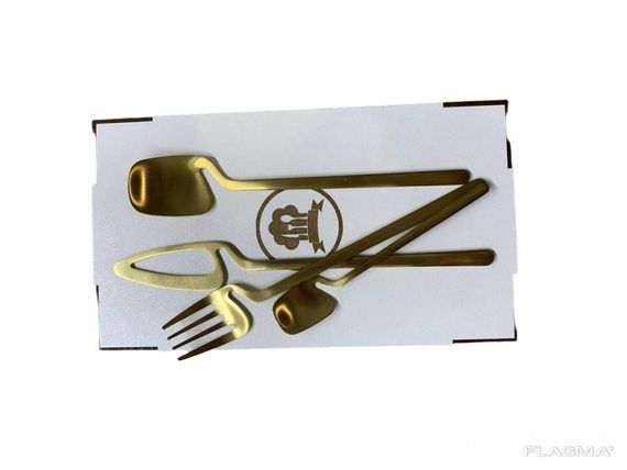 Набор столовых приборов Kitchen на 1 персону Gold | Зображення 3
