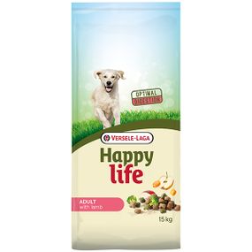 Сухий корм для собак великих порід з ягнятком Happy Life Adult with Lamb 15 кг