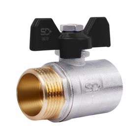 Кран кульовий Thermo Alliance Base 1" ВН для води (метелик) SD607W25