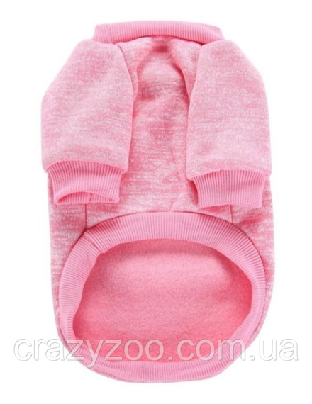 Кофта для собак и котов EcoToys Pink XL рябая розовая A: 39 см B: 48 см C: 29 см X-7133 | Зображення 1