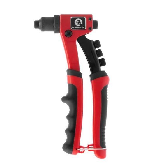 Пістолет заклепувальний ручний 215 мм, діаметр застосовуваної заклепки 2.4; 3.2; 4; 4.8 мм INTERTOOL RT-00141 | Зображення 1