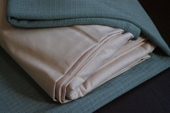 Комплект постільної білизни з вафельним пледом La Romano Soft Pique 230×250, Хакі | Зображення 1